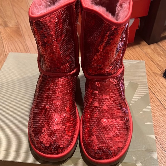 UGG | Shoes | Hard To Find Red Sparkle 